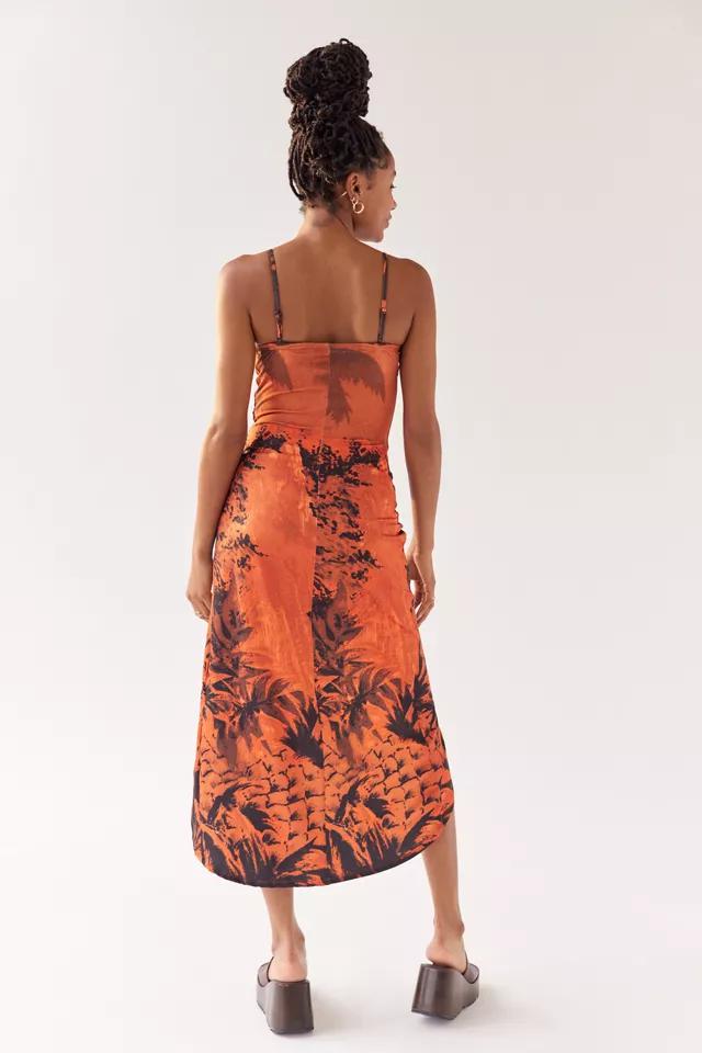 UO Solana Printed Split-Hem Midi Dress商品第2张图片规格展示