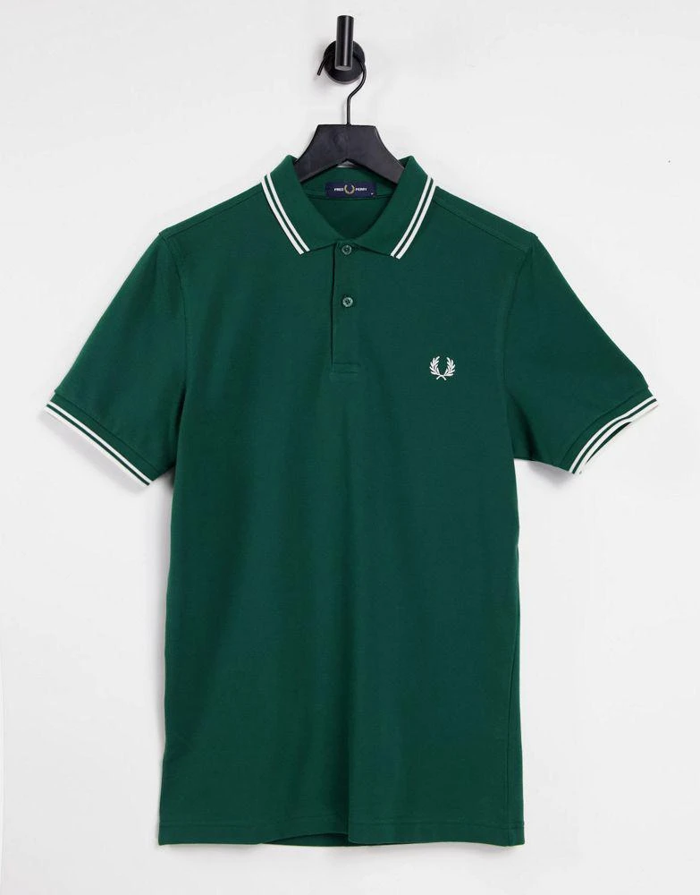 商品Fred Perry|Fred Perry twin tipped logo polo in green,价格¥659,第1张图片