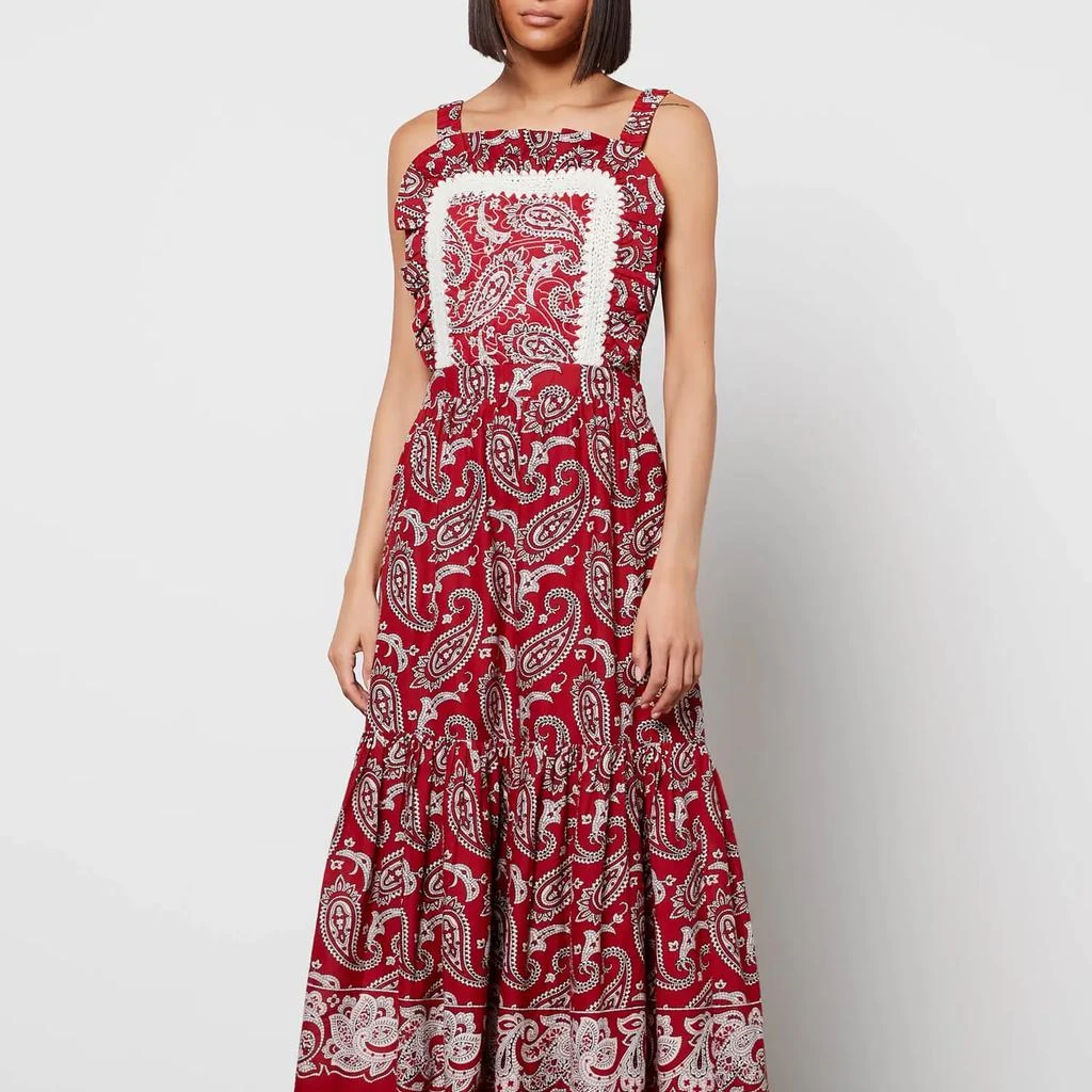 商品Sea New York|Sea New York Women's Theodora Paisley Print Apron Dress,价格¥1719,第3张图片详细描述