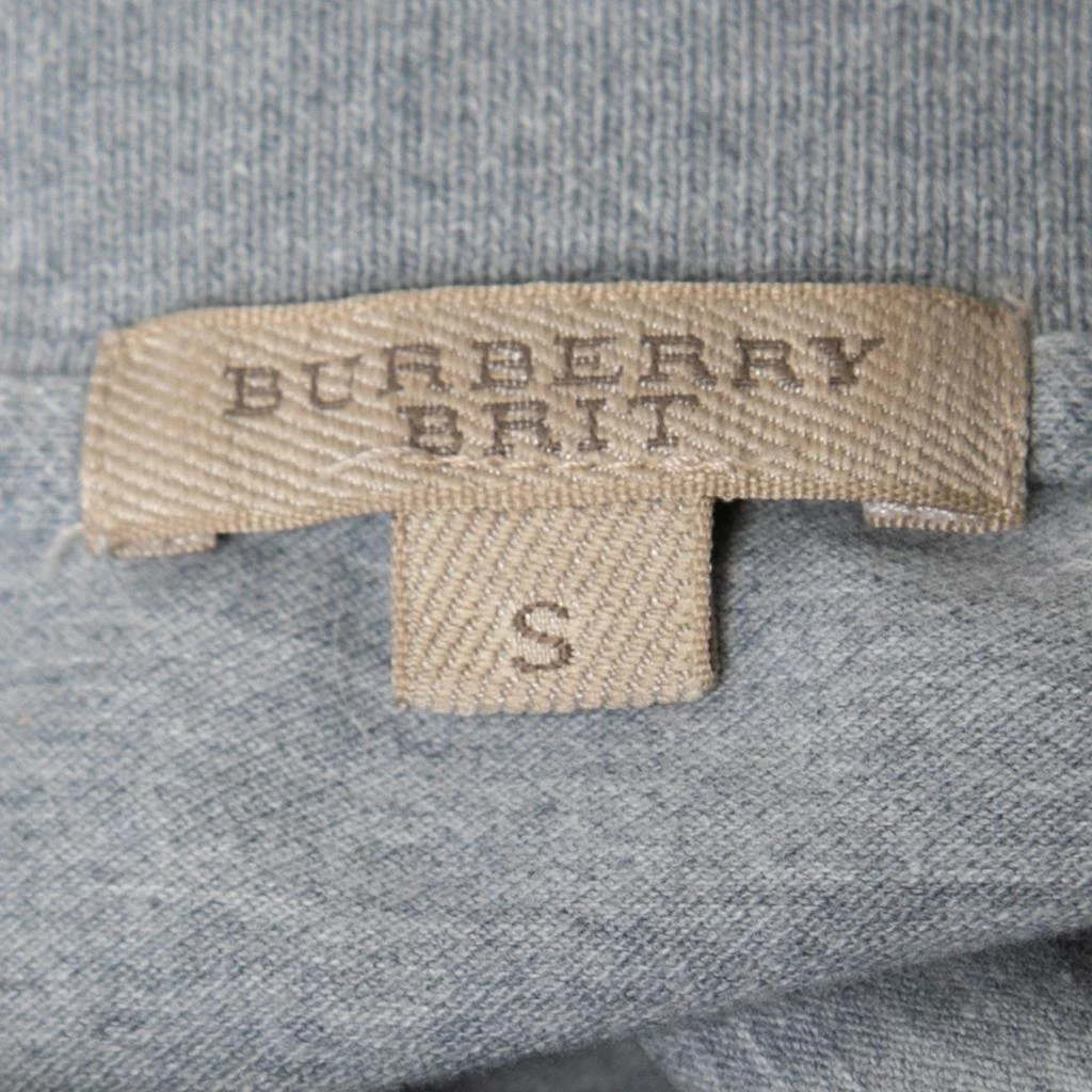 商品[二手商品] Burberry|Burberry Brit Grey Cotton Puff Sleeve Polo T-Shirt S,价格¥1046,第4张图片详细描述