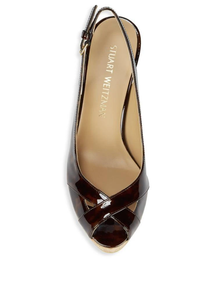 商品Stuart Weitzman|Patent Leather Wedges,价格¥1262,第4张图片详细描述