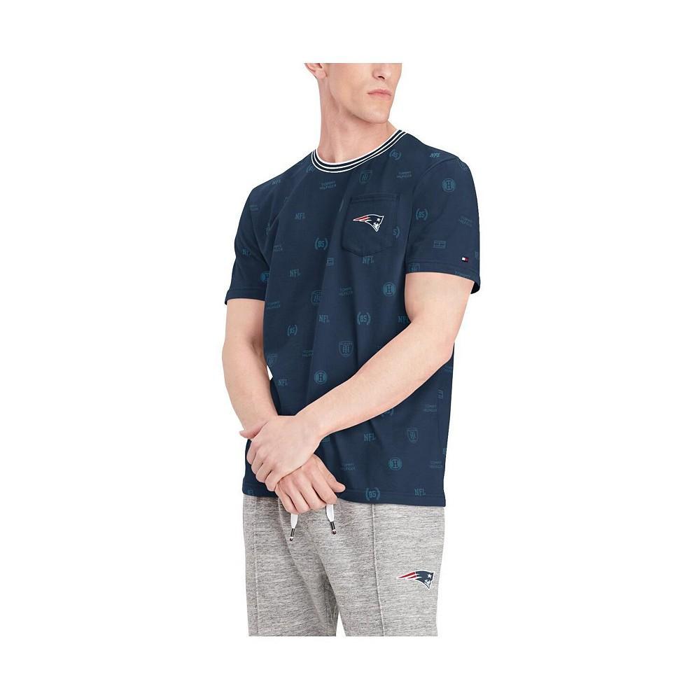 商品Tommy Hilfiger|Men's Navy New England Patriots Essential Pocket T-shirt,价格¥333,第6张图片详细描述