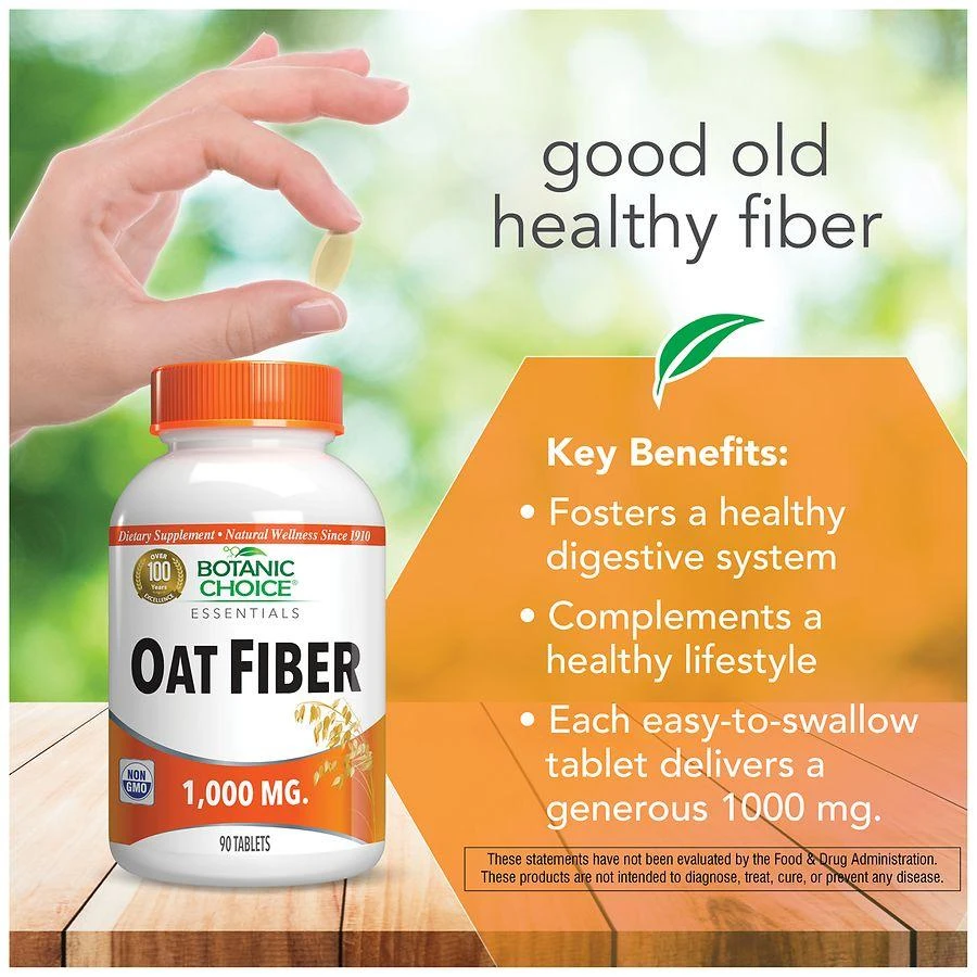 商品Botanic Choice|Oat Fiber 1000mg,价格¥105,第3张图片详细描述