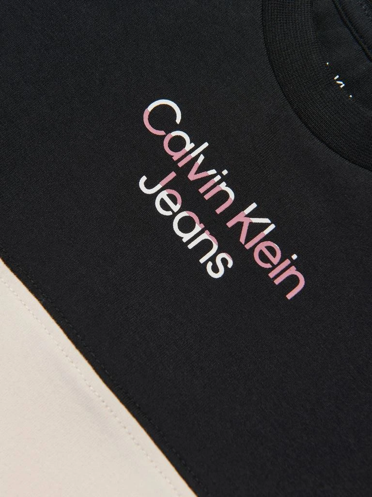 商品Calvin Klein|Baby Hero Logo Colourblock T-Shirt in Black,价格¥260,第3张图片详细描述