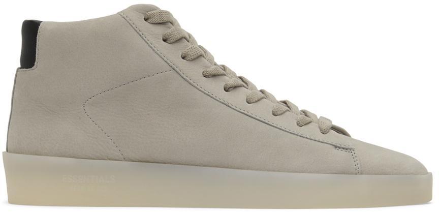 商品Essentials|Gray Tennis Mid Sneakers,价格¥2220,第1张图片