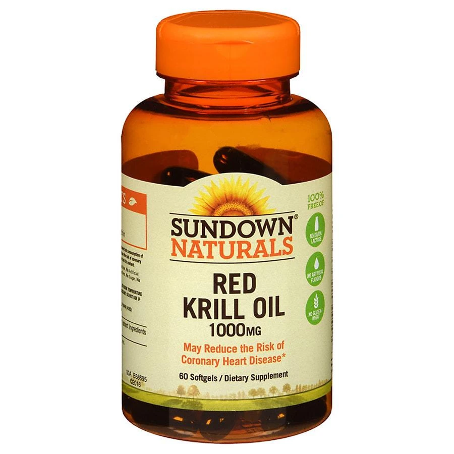 商品Sundown Naturals|Krill Oil 1000 mg Dietary Supplement Softgels,价格¥237,第1张图片