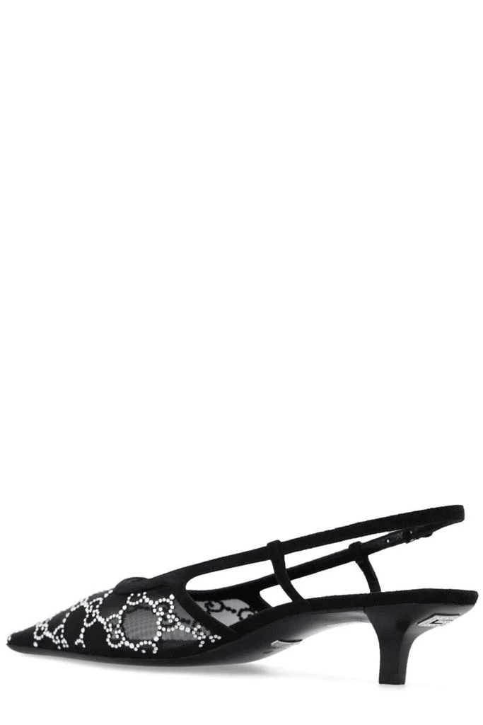 商品Gucci|Gucci GG Slingback Pointed Toe Pumps,价格¥7088,第3张图片详细描述