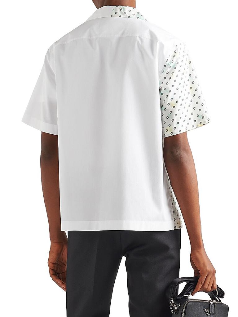 Prada Double Match Cotton Shirt - Shirts - Free Shipping