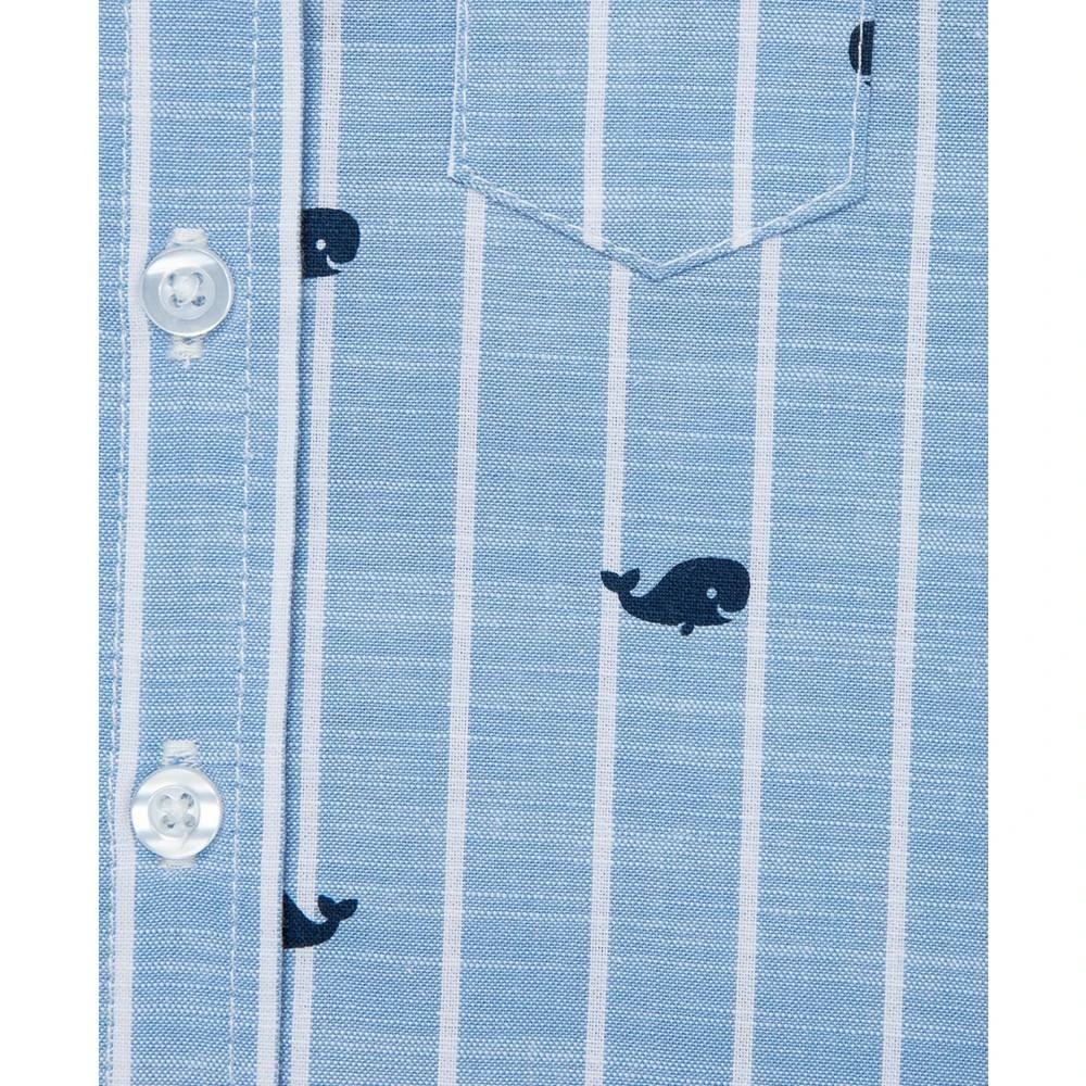 商品Little Me|Baby Boys Whales Button Front Shirt and Pants Set,价格¥298,第3张图片详细描述