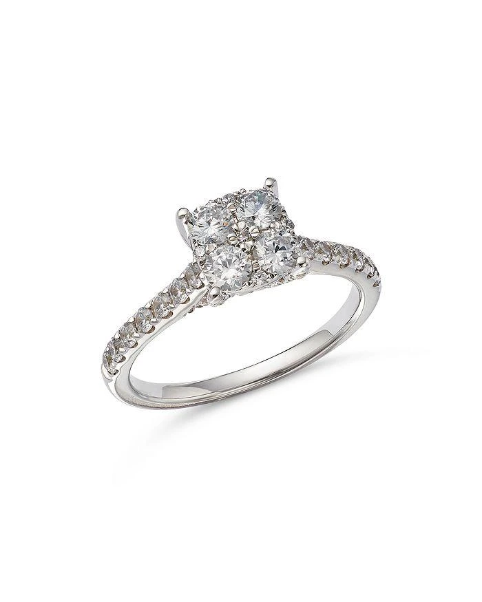 商品Bloomingdale's|Diamond Cluster Engagement Ring in 14K White Gold, 1.00 ct. t.w. - 100% Exclusive,价格¥28274,第1张图片