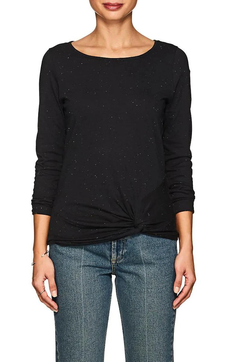 商品Lilla P|Twist-Front Speckled Cotton T-Shirt,价格¥202,第1张图片