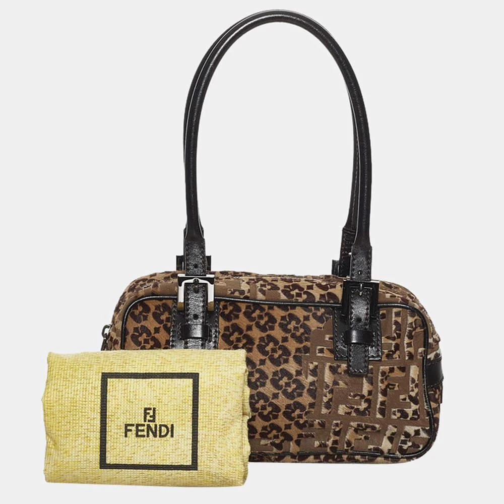Fendi Brown Pony Hair Top Handle Bag 商品