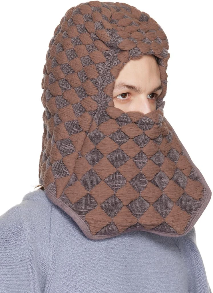 商品Isa Boulder|SSENSE Exclusive Brown Quilting Helmet Hat,价格¥478,第2张图片详细描述