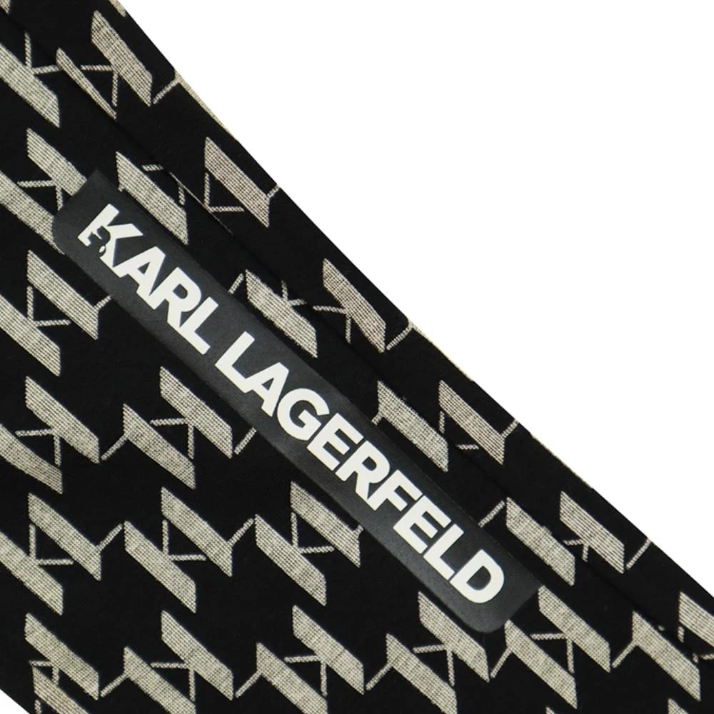 商品Karl Lagerfeld Paris|Black Monogram Pattern Joggers,价格¥271,第3张图片详细描述