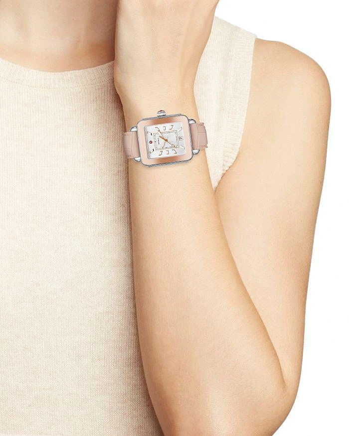 商品Michele|Deco Sport Two-Tone Watch, 34mm x 36mm,价格¥2965,第4张图片详细描述