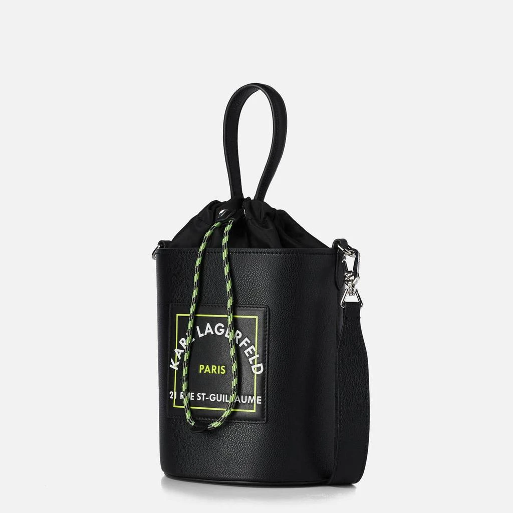 商品Karl Lagerfeld Paris|KARL LAGERFELD Women's Rsg Patch Bucket Bag - Black,价格¥1113,第2张图片详细描述