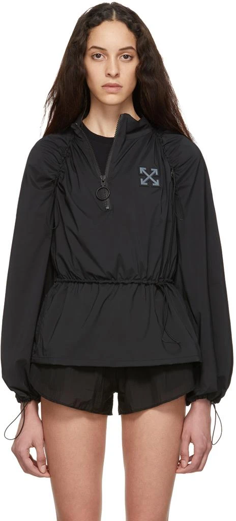 商品Off-White|SSENSE Exclusive Black "WORKOUT" 'Sport' Techno Anorak Jacket,价格¥1656,第1张图片