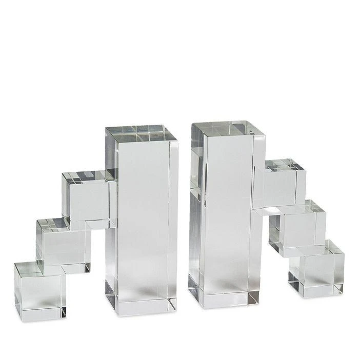 商品Tizo|Steps Crystal Glass Bookend, Set of 2,价格¥884,第1张图片