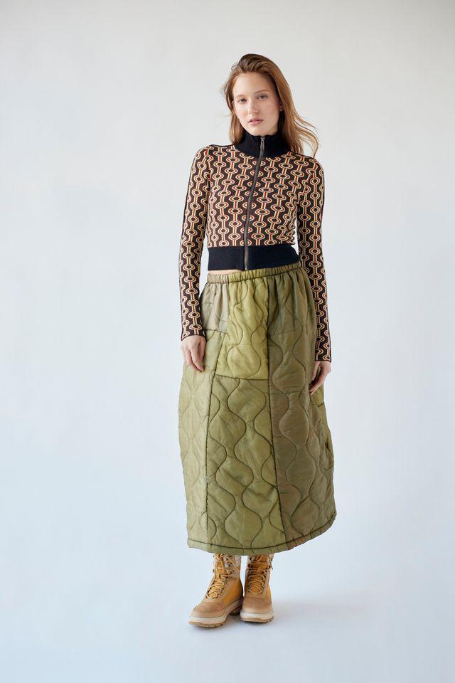 商品Urban Renewal|Urban Renewal Remade Surplus Quilted Skirt,价格¥1125,第3张图片详细描述