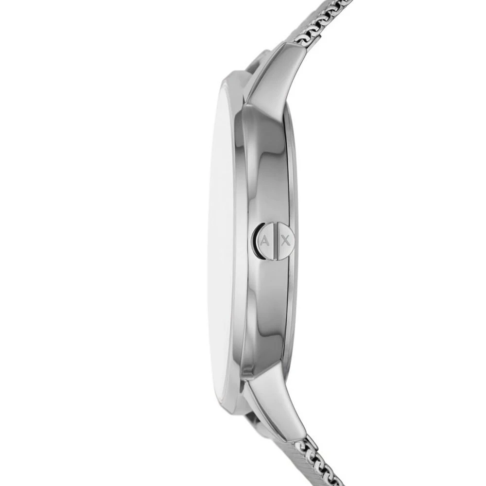 商品Armani Exchange|Women's Three-Hand Silver-Tone Stainless Steel Mesh Strap Watch, 36mm,价格¥1048,第3张图片详细描述