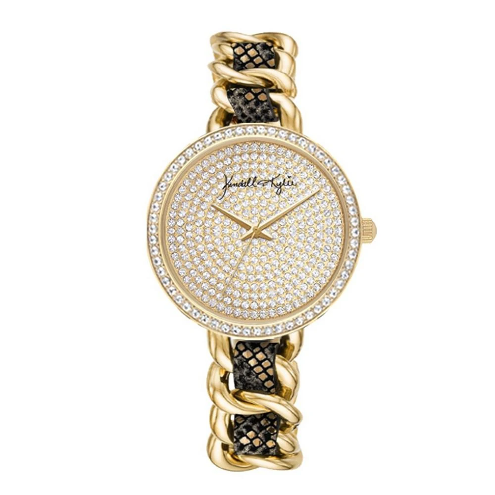 商品KENDALL & KYLIE|Women's Two-Tone Metal Alloy Bracelet Watch 36mm,价格¥113,第1张图片