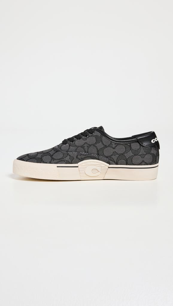 商品Coach|Coach New York Signature Jacqaurd Leather Skate Sneakers,价格¥1197,第7张图片详细描述