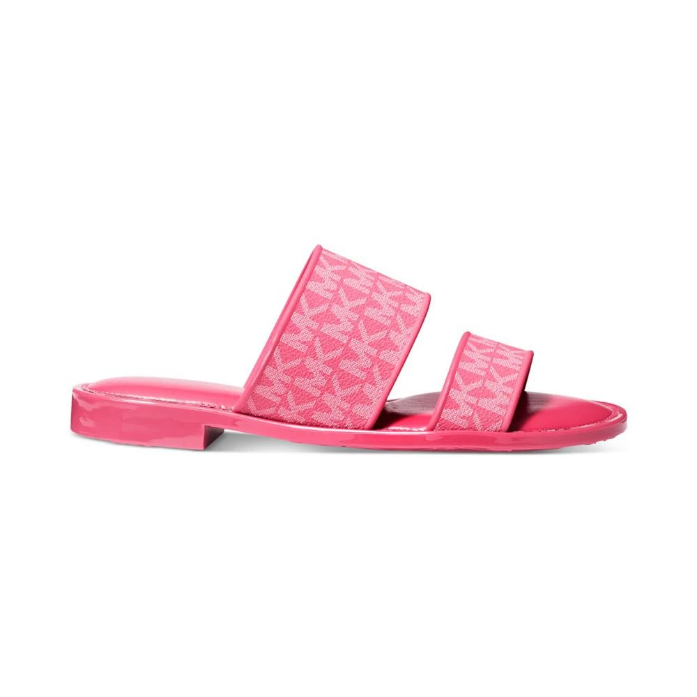 商品Michael Kors|Women's Kennedy Jelly Logo Slide Sandals,价格¥336,第2张图片详细描述