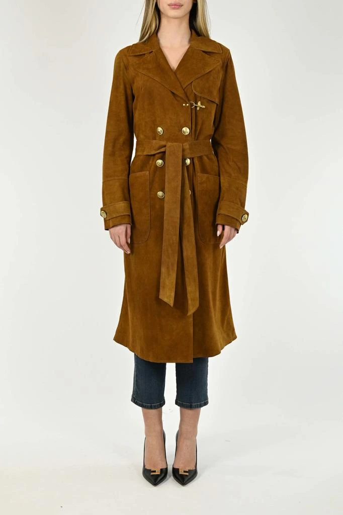 商品FAY|Fay Double-breasted Trench Coat With Gancio,价格¥15975,第1张图片
