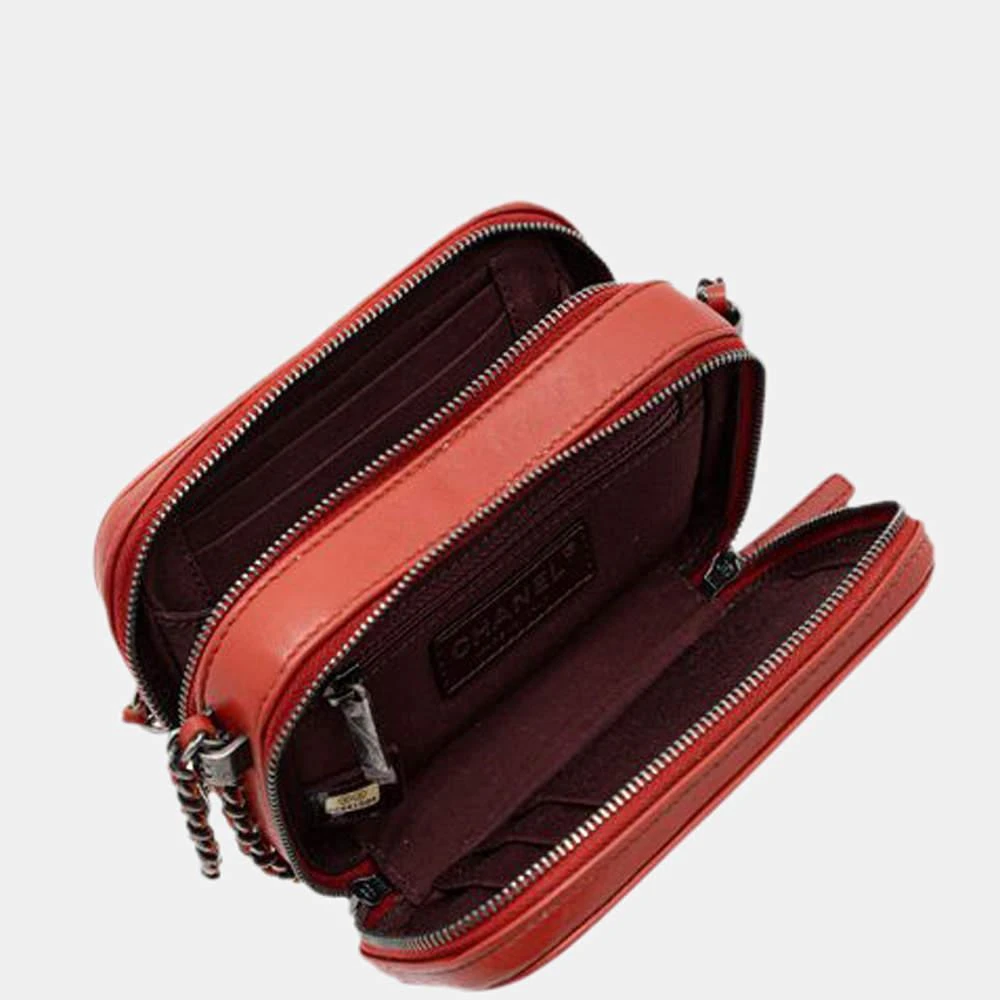 商品[二手商品] Chanel|Chanel Red Quilted Leather Mini Coco Boy Camera Bag,价格¥21995,第4张图片详细描述