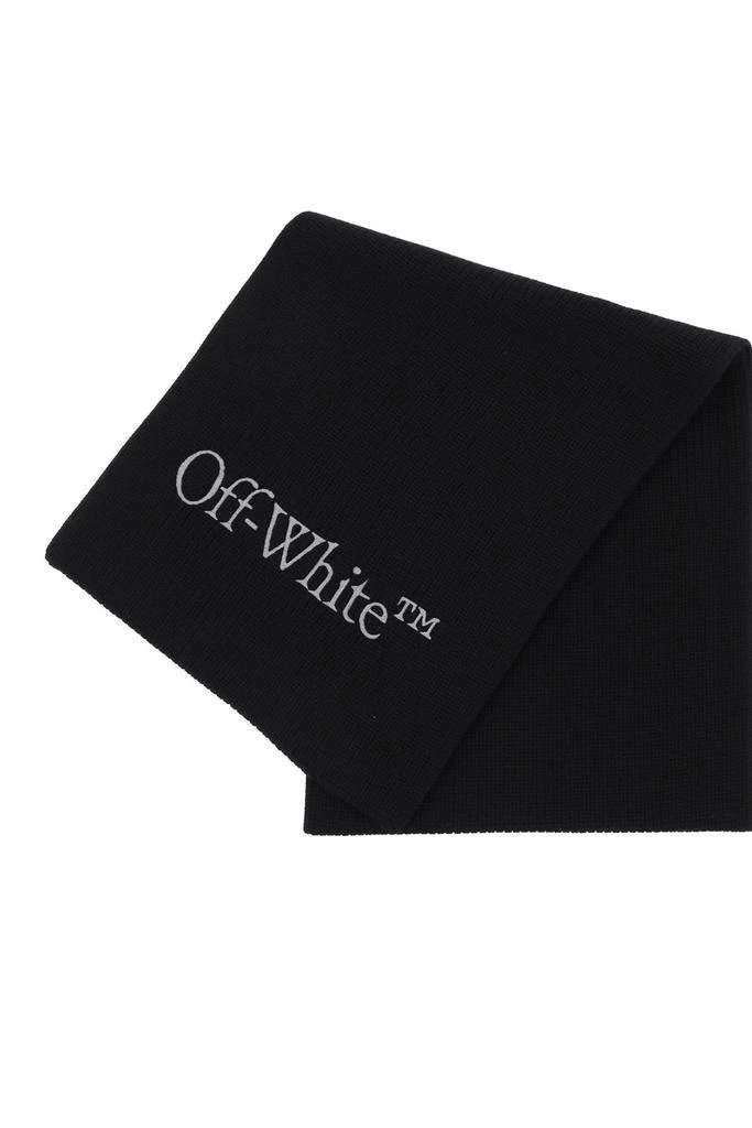 商品Off-White|Off-white wool scarf with logo embroidery,价格¥1601,第3张图片详细描述