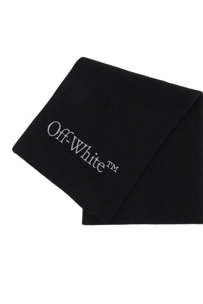 商品Off-White|wool scarf with logo embroidery,价格¥1009,第3张图片详细描述