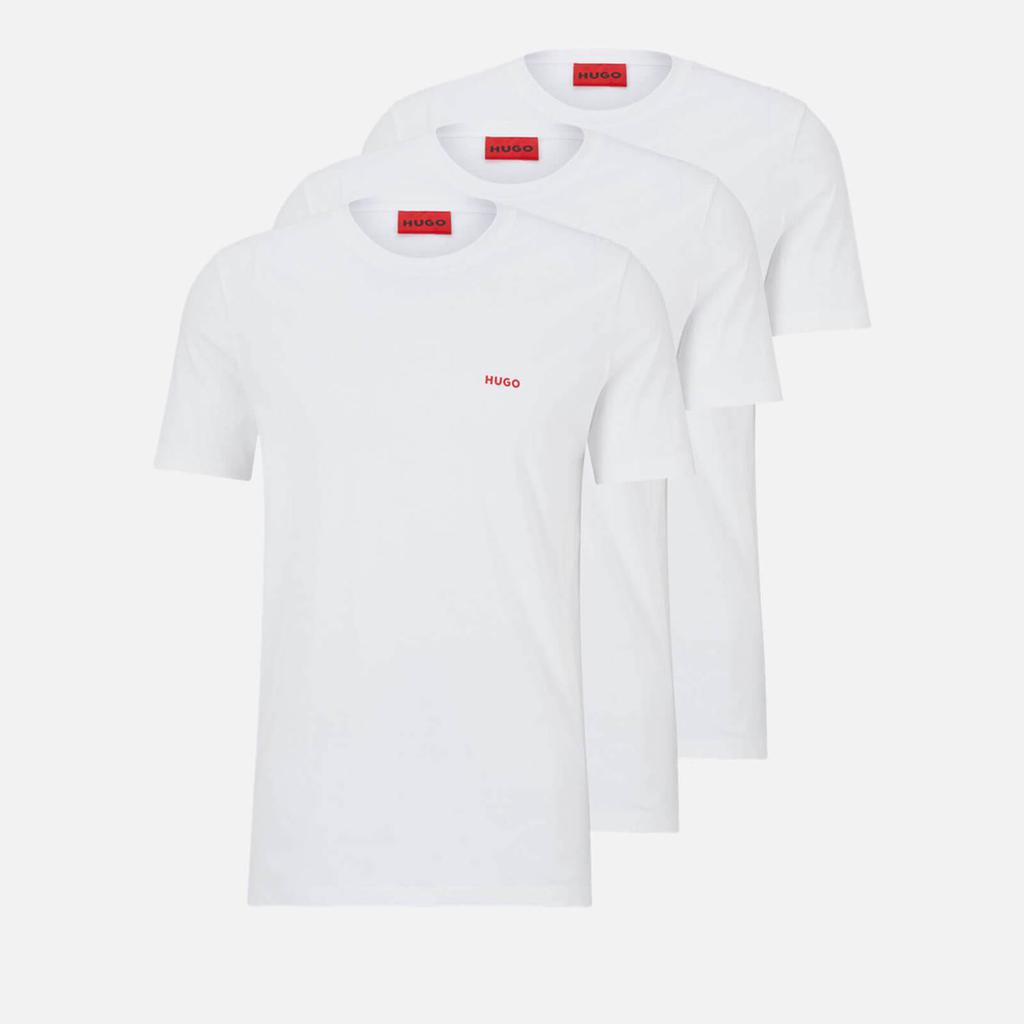 HUGO Bodywear Men's 3-Pack Crewneck T-Shirts - White商品第1张图片规格展示