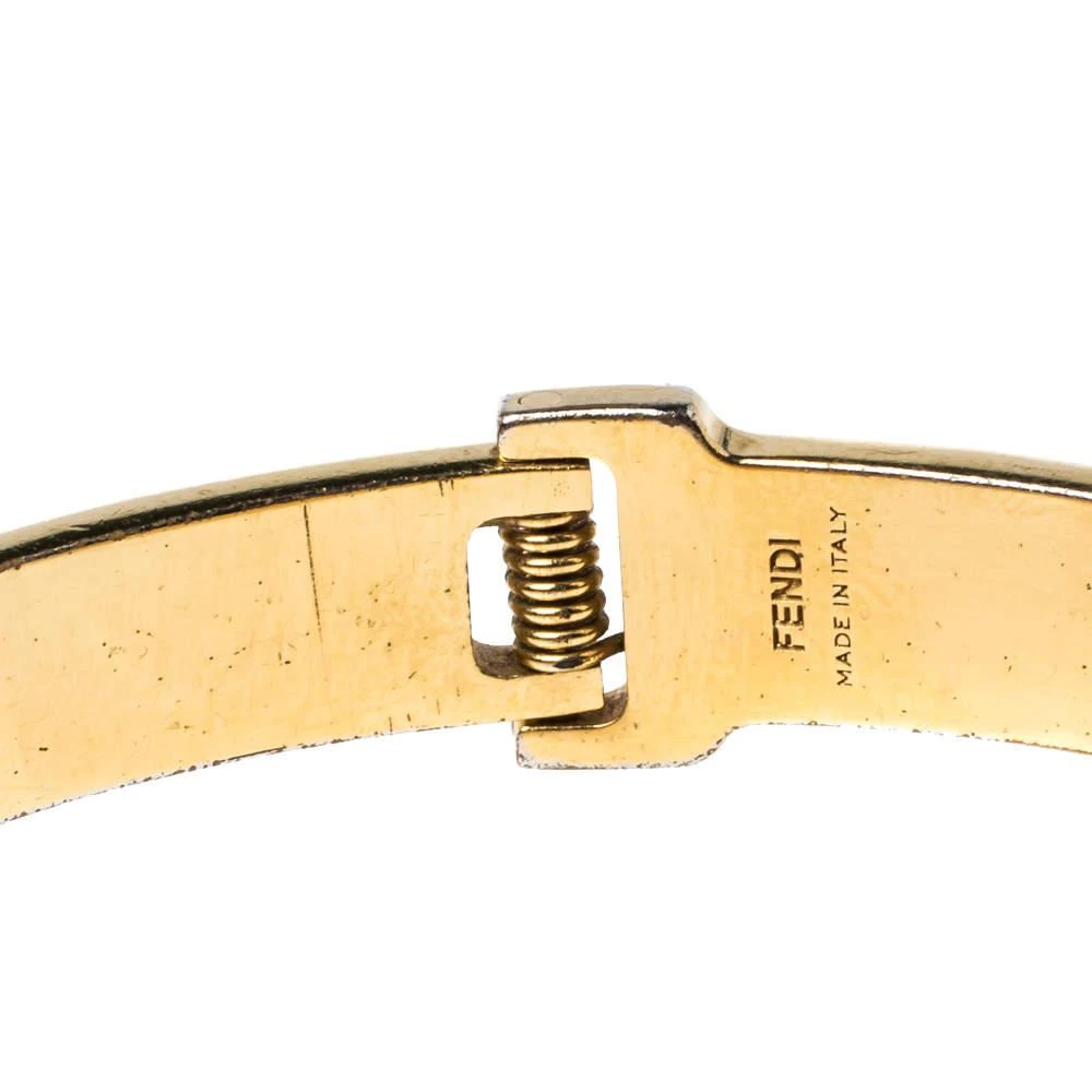 Fendi The Fendista Multicolor Enamel Gold Tone Bracelet S 商品