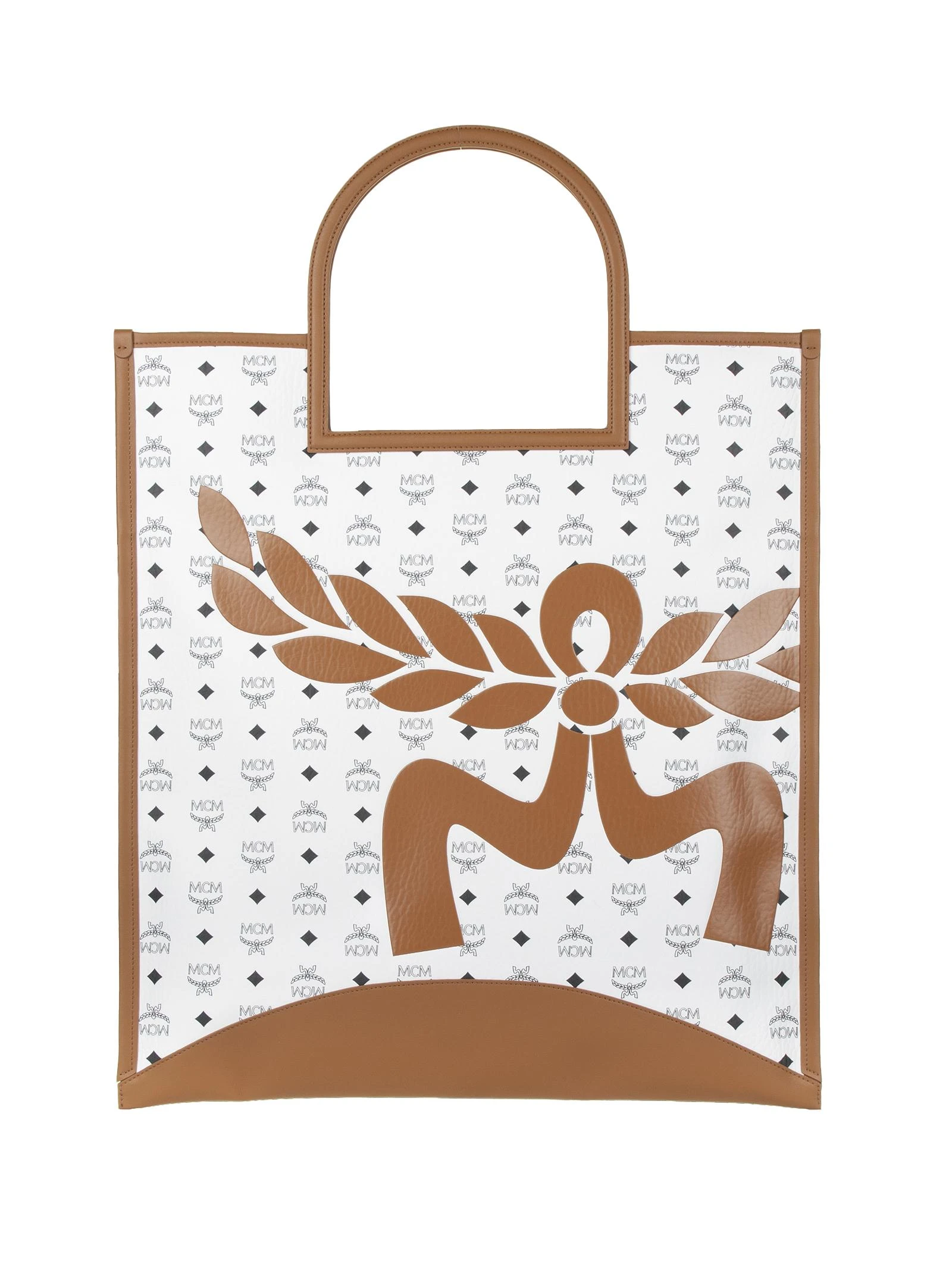 商品【商品预售7天】 MCM|MCM 女士手提包 MWTESTA04WT 花色,价格¥5159,第1张图片