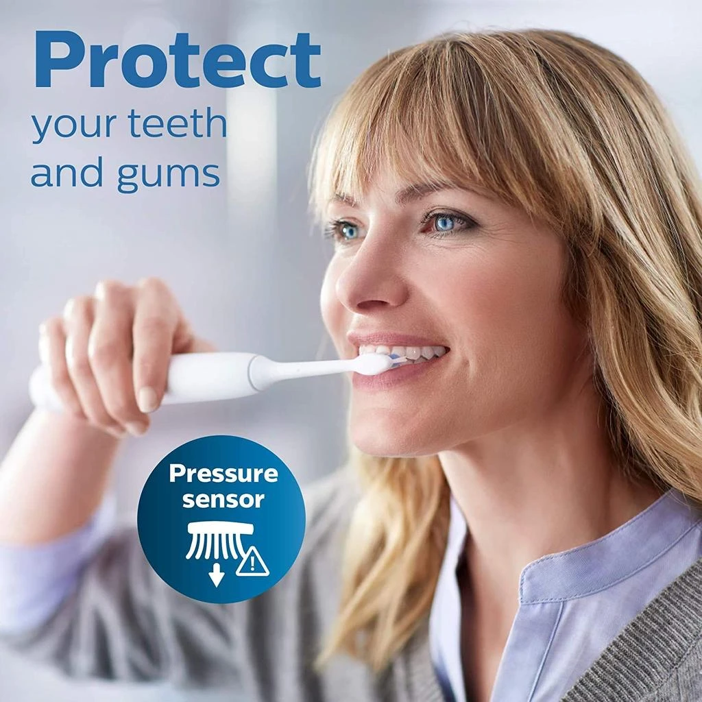 商品Philips|Philips Sonicare ProtectiveClean 4100 Rechargeable Electric Power Toothbrush, Pink, HX6815/01,价格¥375-¥627,第3张图片详细描述