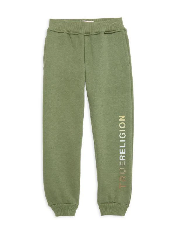 商品True Religion|Little Boy's Logo Fleece Joggers,价格¥119,第1张图片