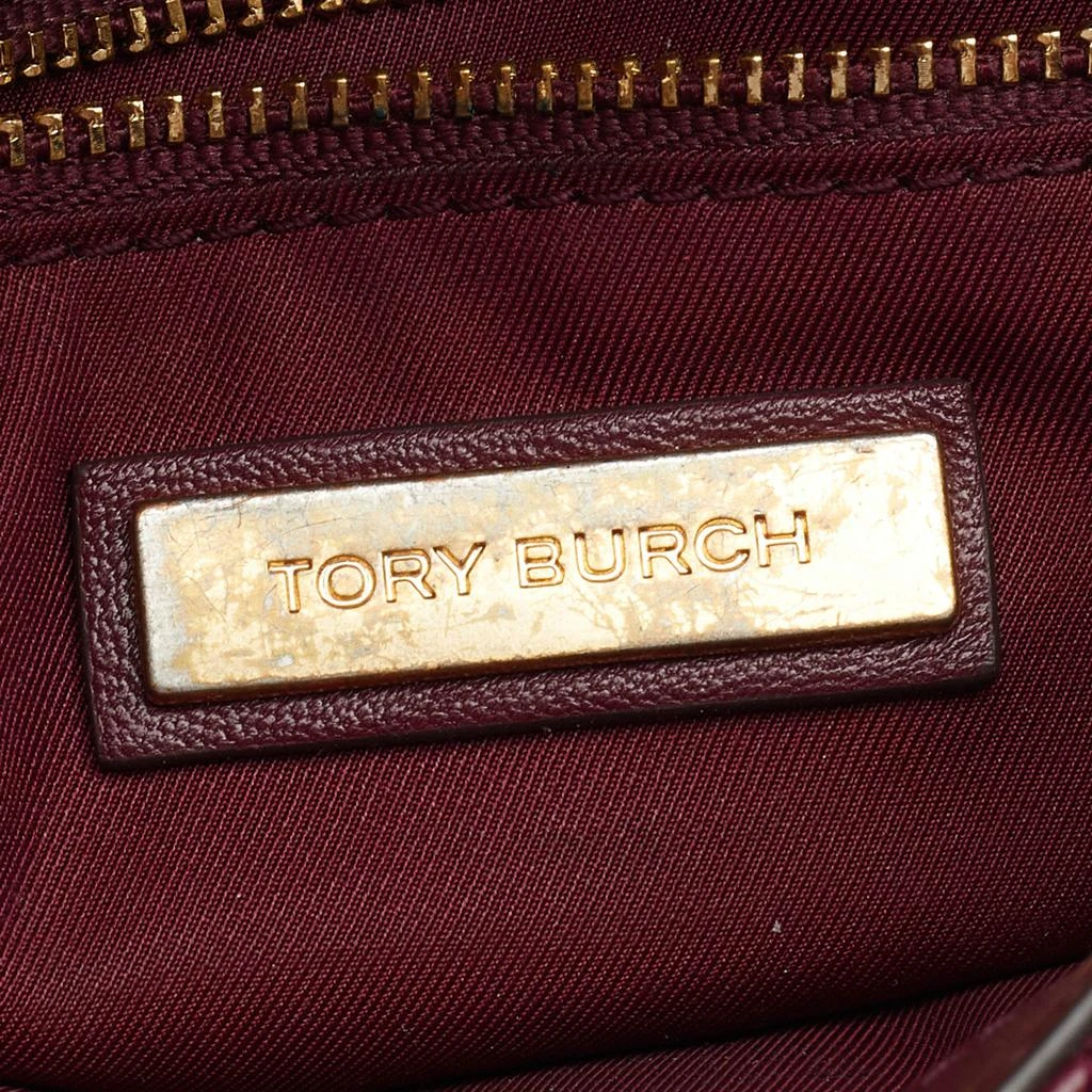 Tory Burch Burgundy Leather Small Fleming Shoulder Bag 商品