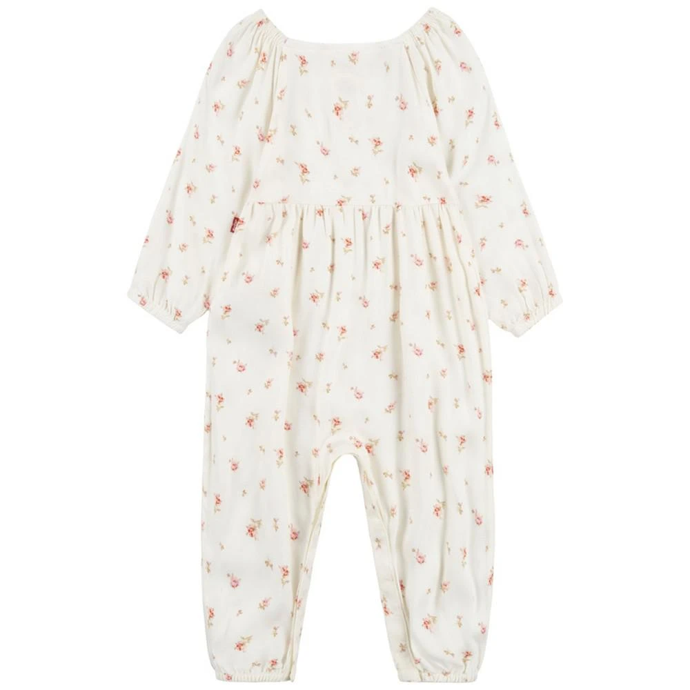 商品Levi's|Baby Girls Long Sleeve Floral Jumpsuit and Headband, 2 Piece Set,价格¥171,第2张图片详细描述