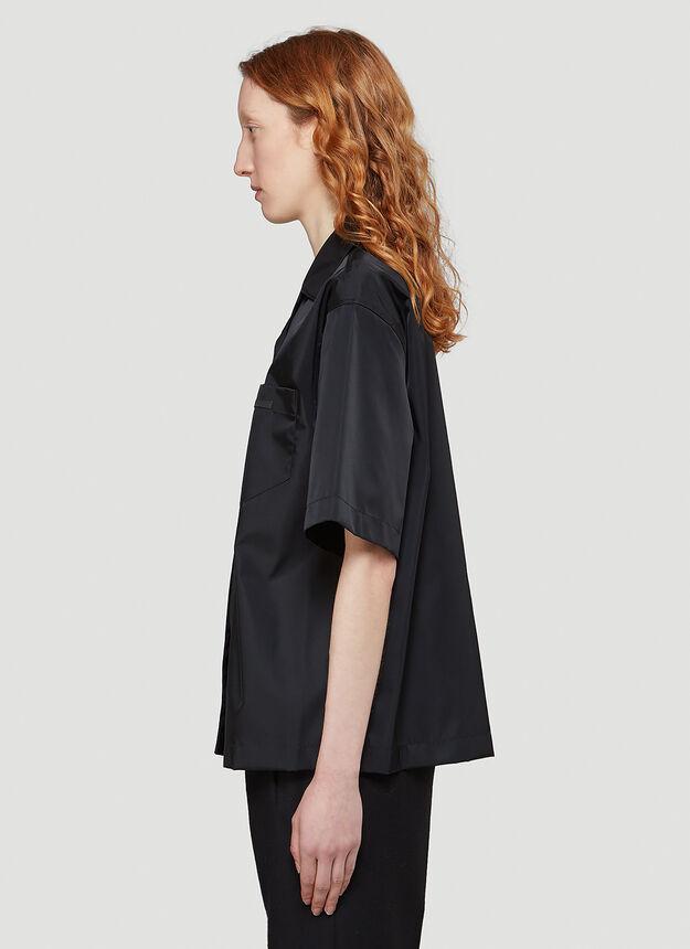 Short-Sleeved Shirt in Black商品第3张图片规格展示