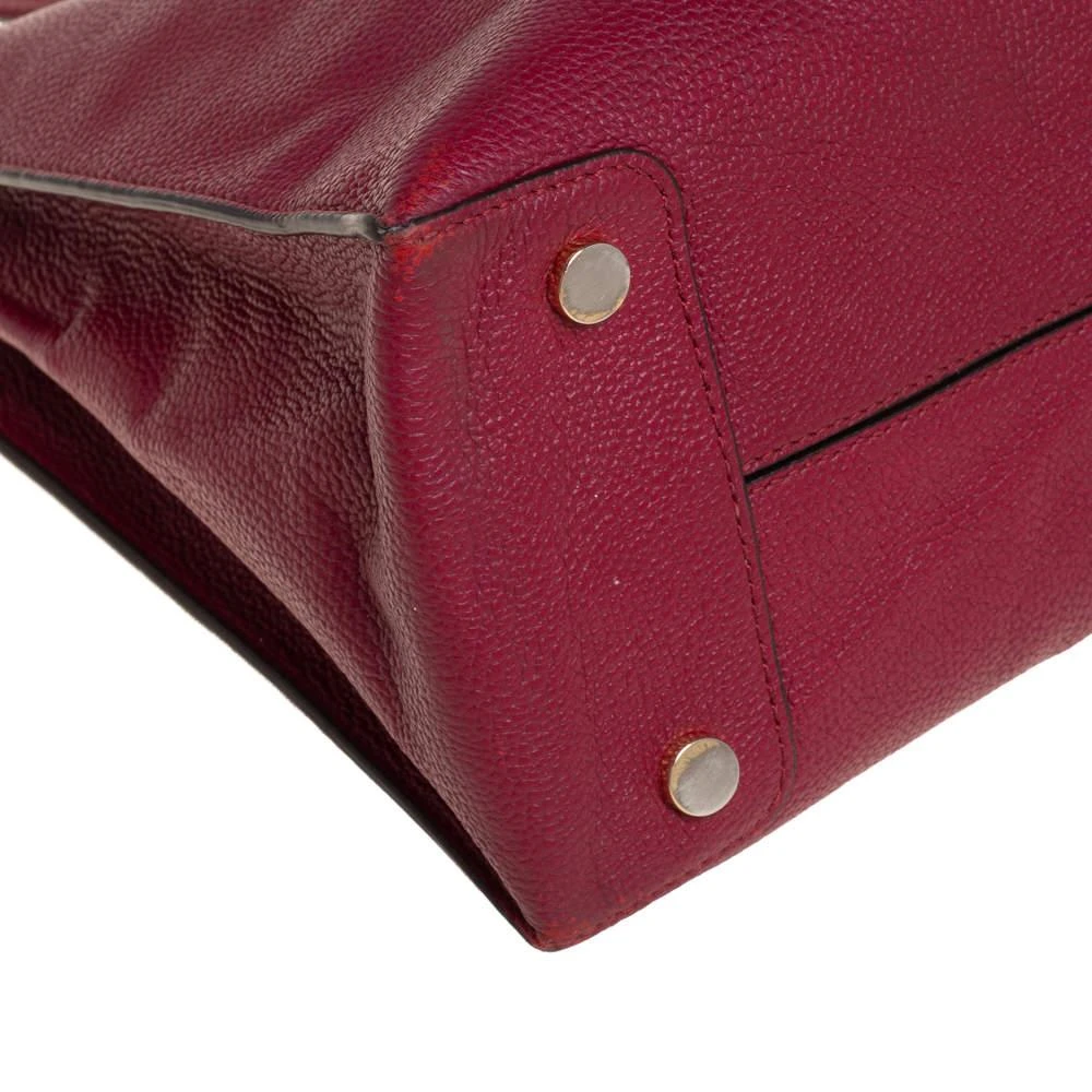 Michael Kors Burgundy Grained Leather Large Mercer Tote 商品