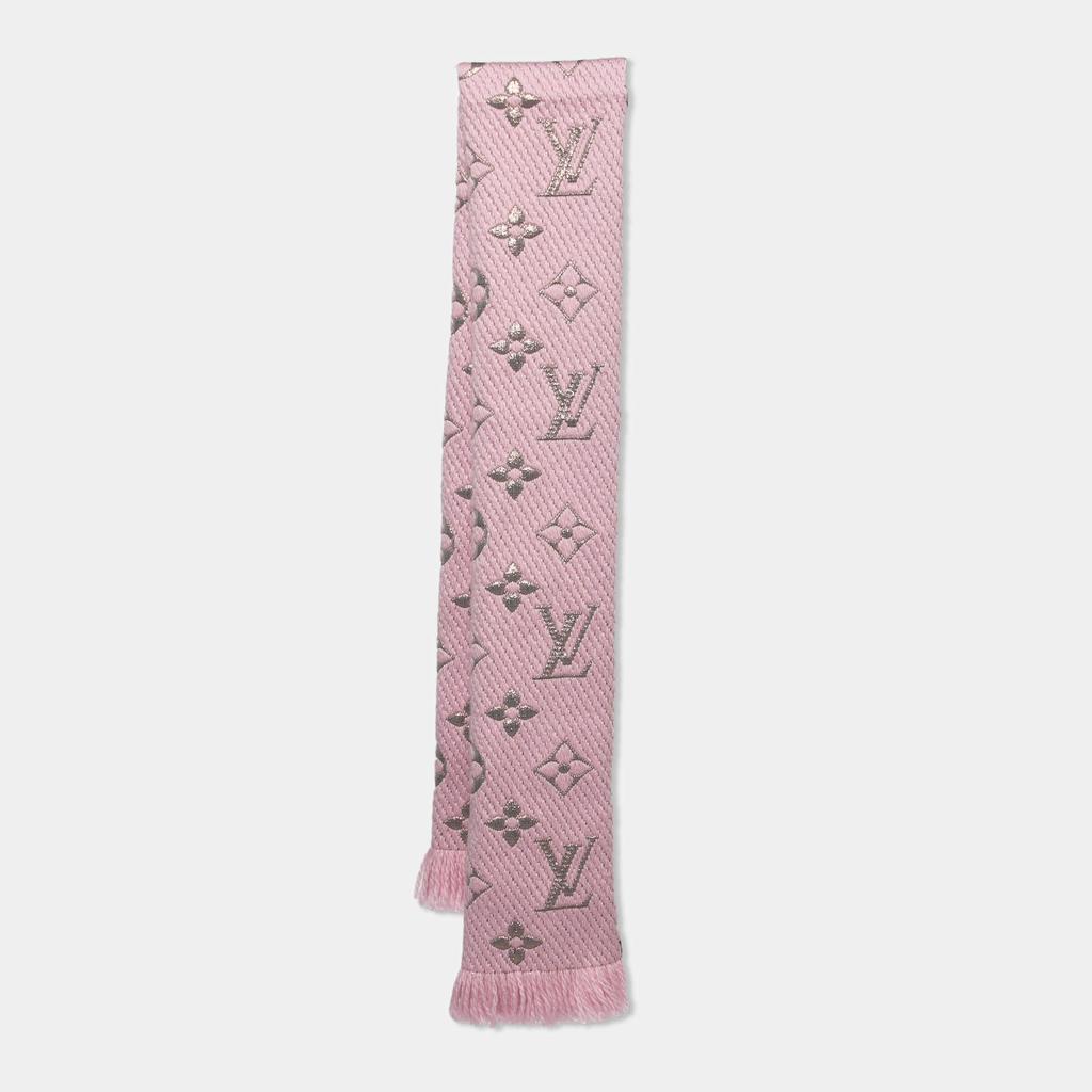 Louis Vuitton Pink Logomania Shine Wool Scarf商品第1张图片规格展示