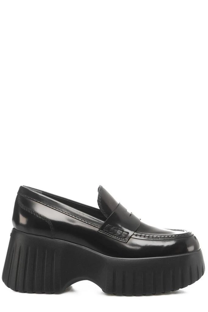 商品hogan|Hogan H-Stripes Slip-On Platform Loafers,价格¥2566,第1张图片