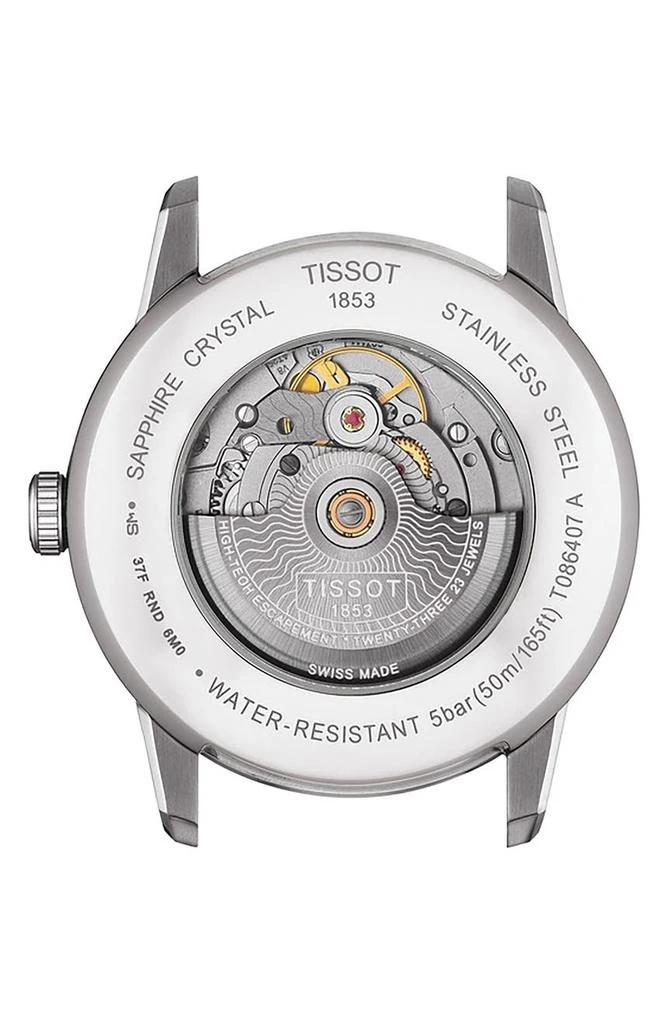 商品Tissot|Luxury GTS Automatic Leather Strap Watch, 41mm,价格¥3374,第3张图片详细描述