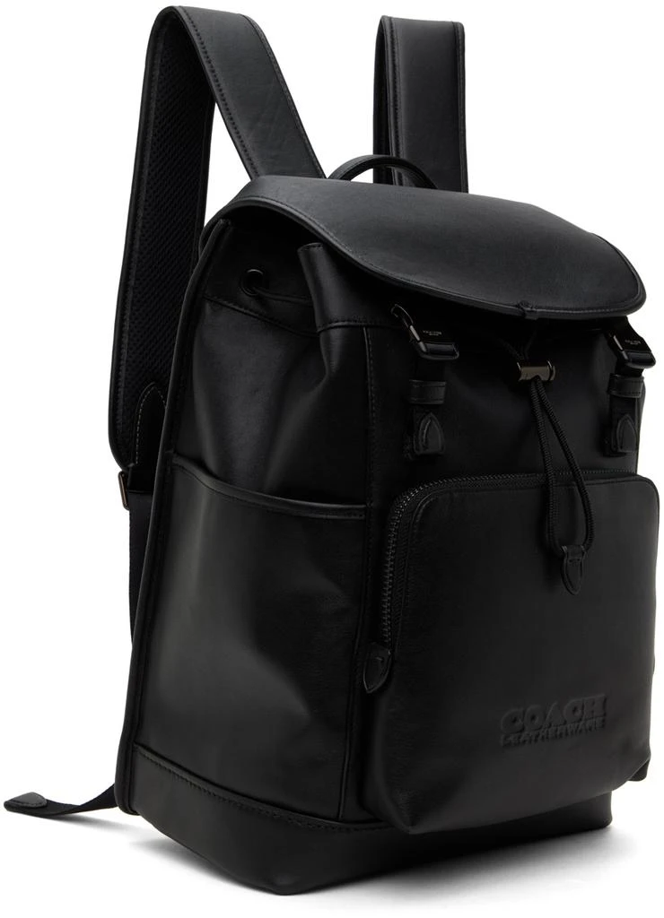 商品Coach|Black League Flap Backpack,价格¥3562,第2张图片详细描述