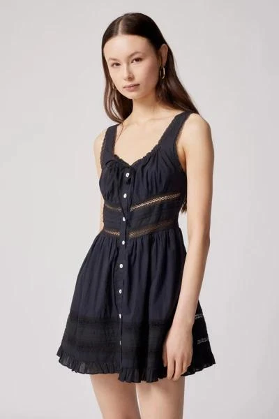 UO Angelina Lace-Inset Mini Dress 商品