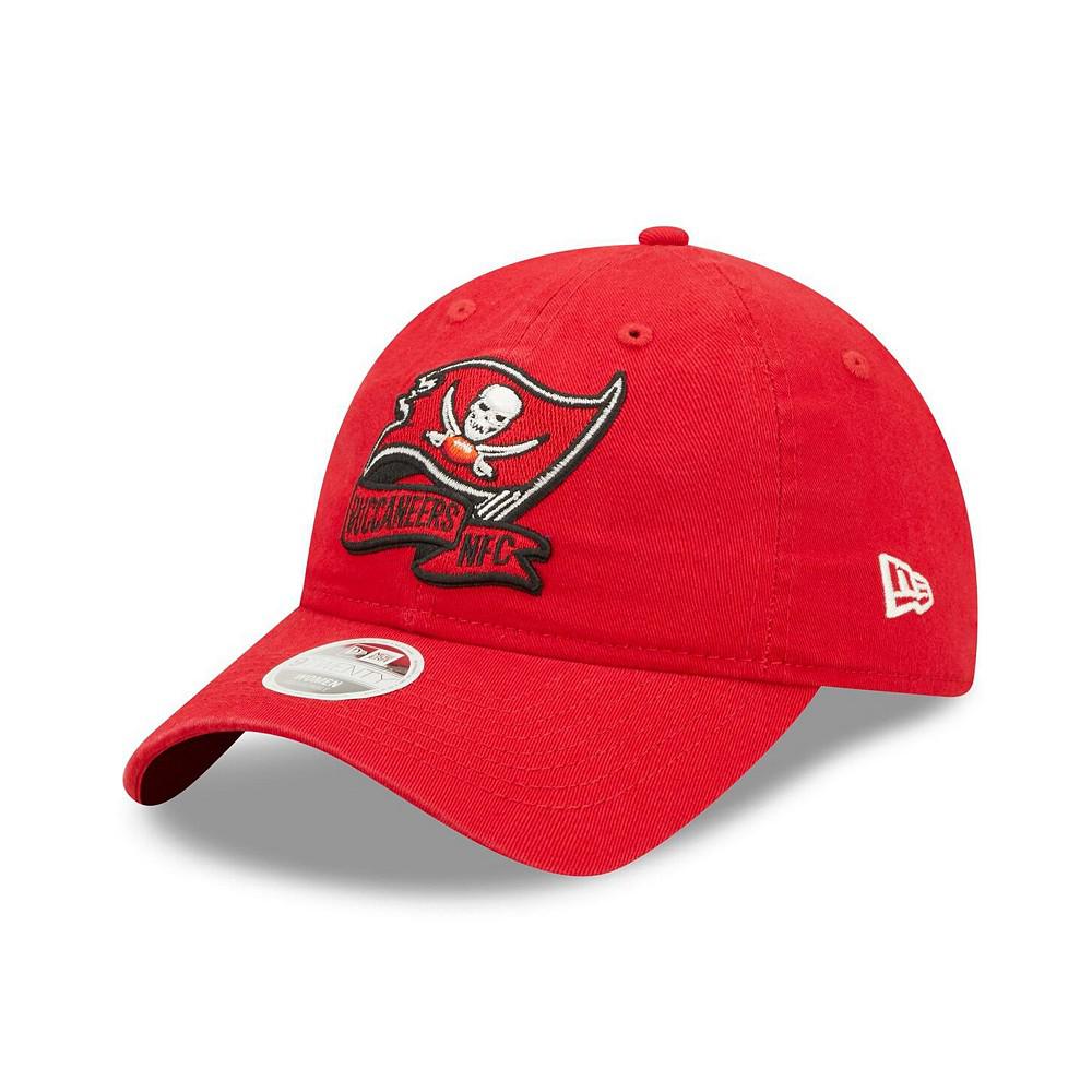 Women's Red Tampa Bay Buccaneers 2022 Sideline Adjustable 9TWENTY Hat商品第4张图片规格展示