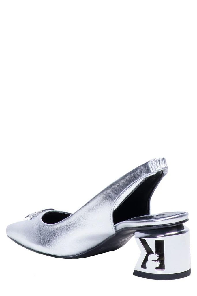 商品Karl Lagerfeld Paris|Karl Lagerfeld K-Blok Pointed-Toe Slingback Pumps,价格¥1365,第2张图片详细描述