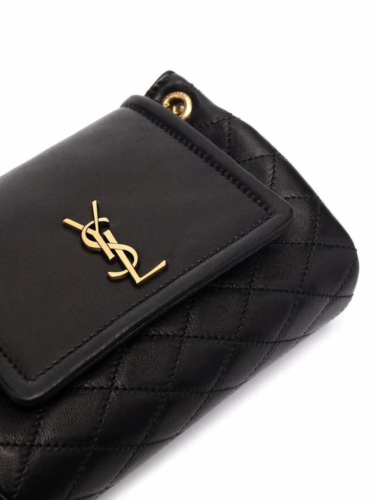 商品Yves Saint Laurent|FRONT FLAP NOLITA MINI BAG WITH QUILTED TOPSTITCHING,价格¥10384,第5张图片详细描述