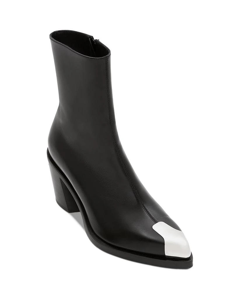 商品Alexander McQueen|Women's High Block Heel Booties,价格¥8746,第1张图片