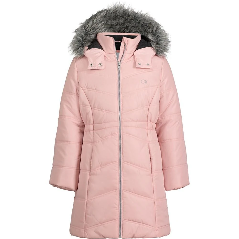 商品Calvin Klein|Big Girls Aerial Puffer Jacket,价格¥456,第1张图片